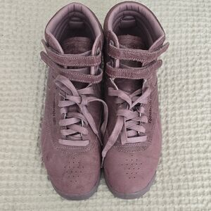 Reebok Women's Mauve Freestyle Hi Smokey Orchid Size 9.5